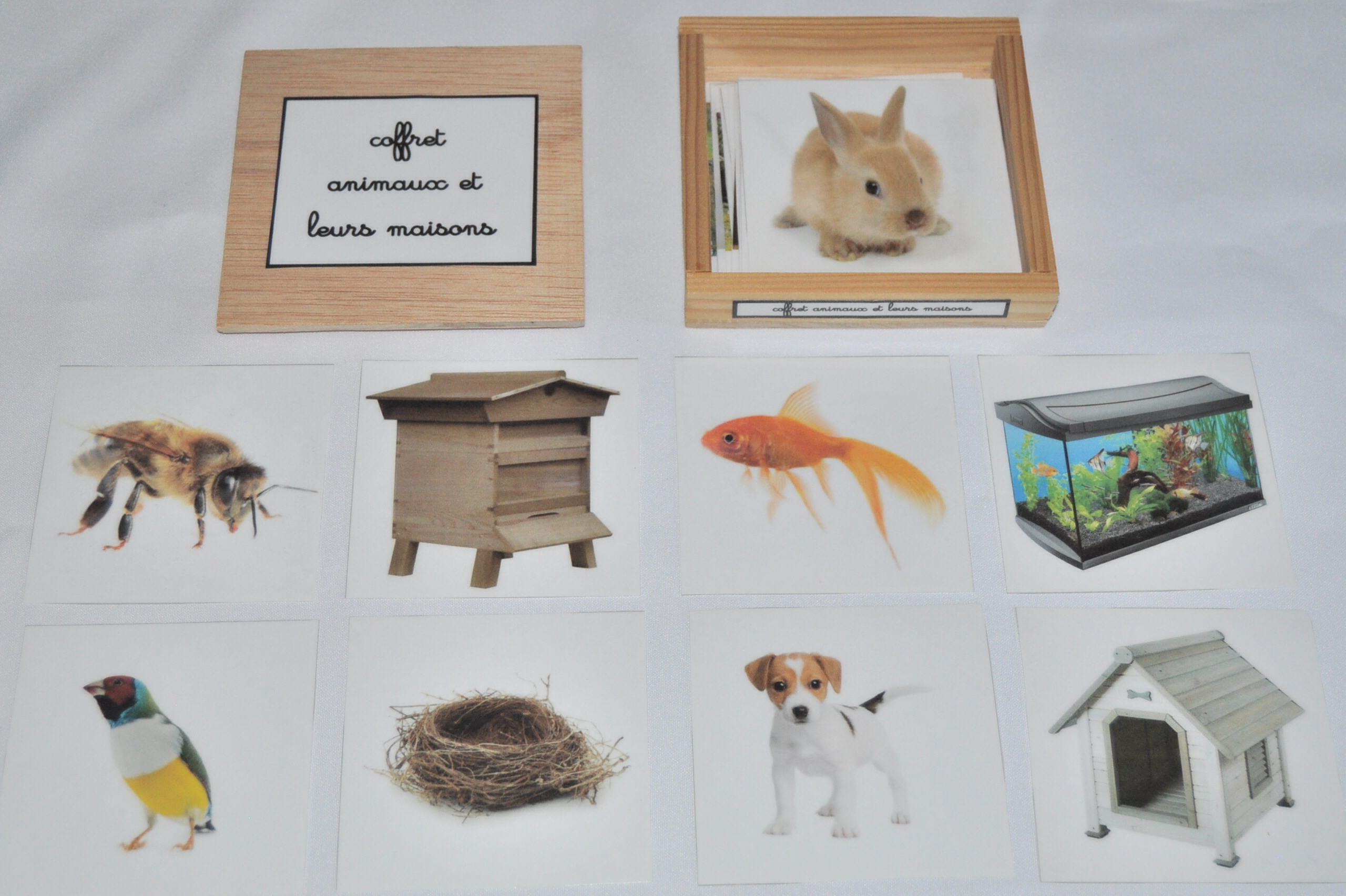 Animaux et leurs maisons mapetitefabriquemontessori
